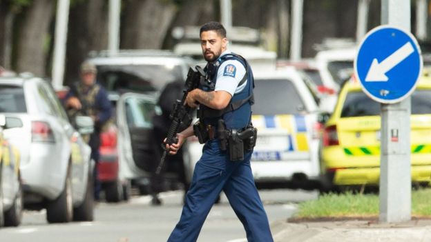 Image of Christchurch shooting