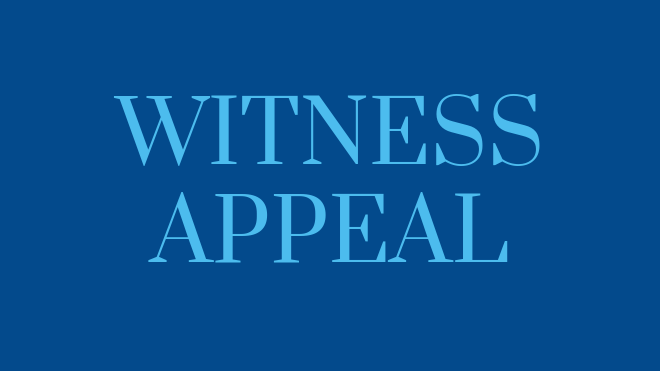 Witness appeal